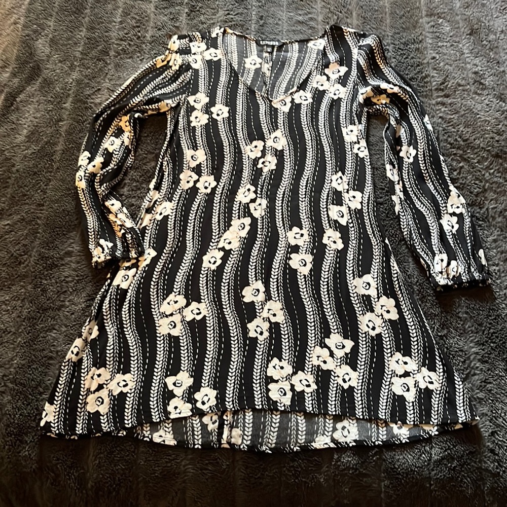 Express floral mini dress